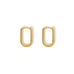 Link-Up Gold Hoop Huggies - Medium