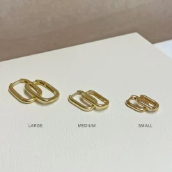 Link-Up Gold Hoop Huggies - Small
