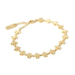 Lucky Charm Gold Clover Bracelet