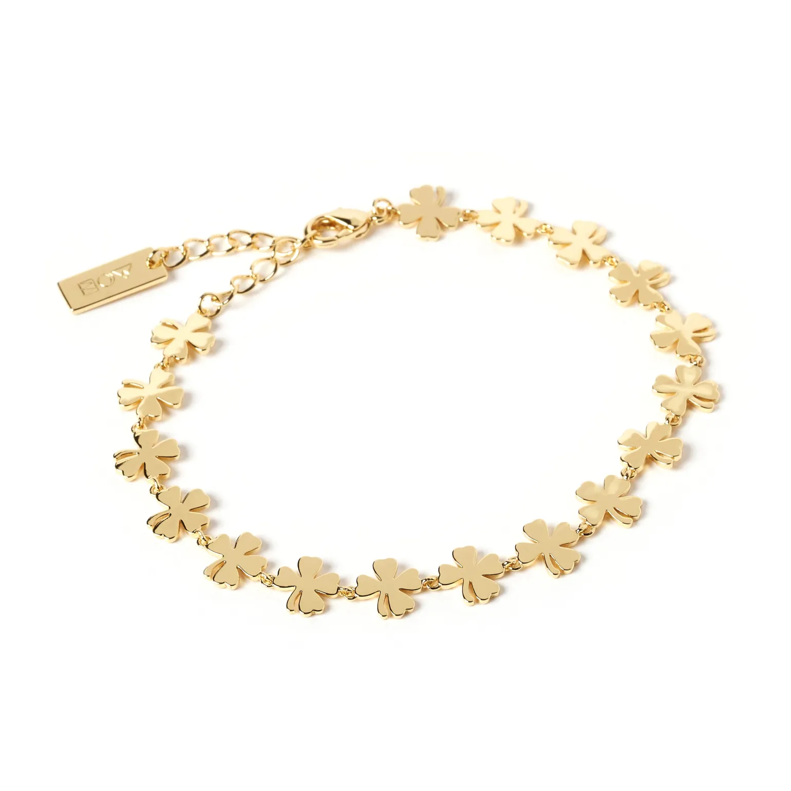 Lucky Charm Gold Clover Bracelet
