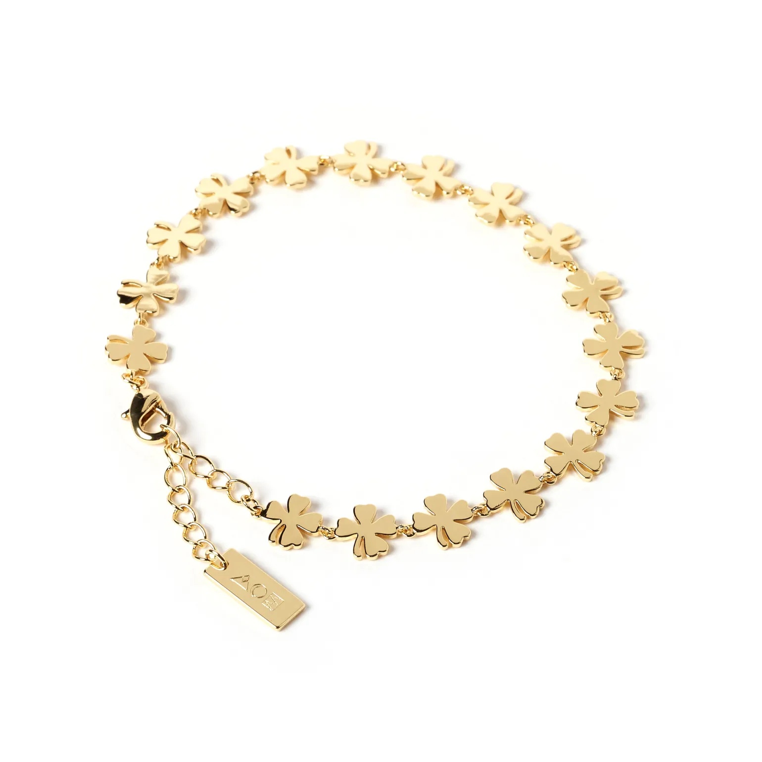 Lucky Charm Gold Clover Bracelet