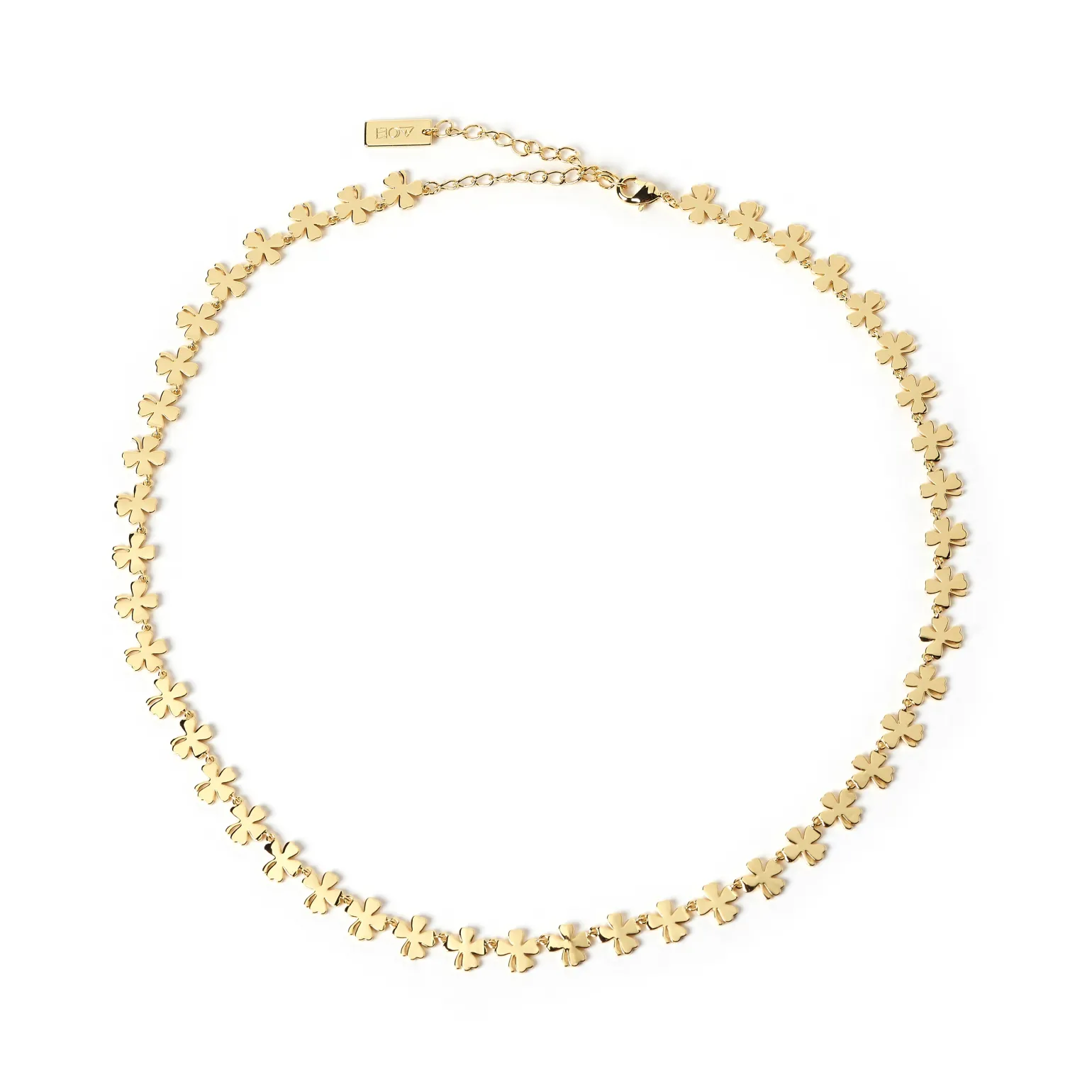Lucky Charm Gold Clover Necklace