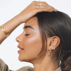 Luka Gold Huggie Earrings