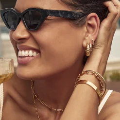 Lulu Gold Hoop Earrings