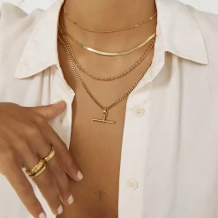 Marcella Double Stack Gold Necklace