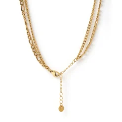 Marcella Double Stack Gold Necklace