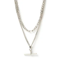 Marcella Double Stack Silver Necklace