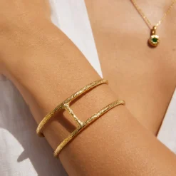 Maya Gold Cuff Bracelet