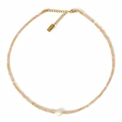 Mila Gemstone and Pearl Choker