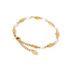 Mimi Pearl and Gold Bracelet
