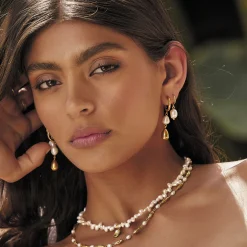 Mimi Pearl and Gold Necklace