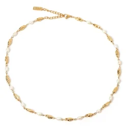 Mimi Pearl and Gold Necklace