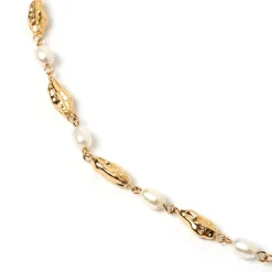 Mimi Pearl and Gold Necklace