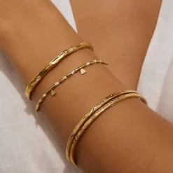 Natalia Gold Bracelet - Vanilla