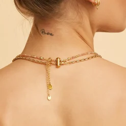 Necklace Stacking Clasp - Gold