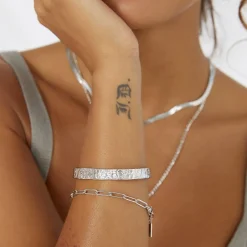 Olivia Silver Cuff Bracelet