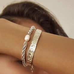 Olivia Silver Cuff Bracelet