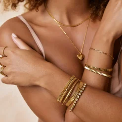 Onyx Bracelet - Gold