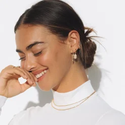 Paloma Gold Huggie Earrings