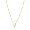 Pearl O Charm Necklace