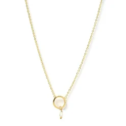 Pearl O Charm Necklace