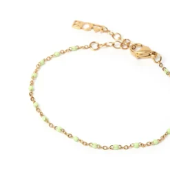 Peggy Gold and Enamel Bracelet - Mint