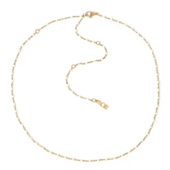 Peggy Gold and Enamel Necklace - Vanilla