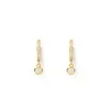 Rhodes Gold Earrings - Stone