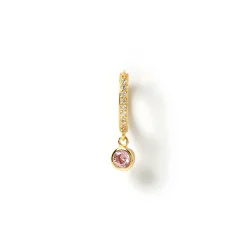 Rhodes Single Stacker Earring - Rose