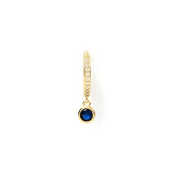 Rhodes Single Stacker Earring - Sapphire