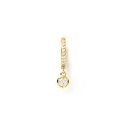 Rhodes Single Stacker Earring - Stone