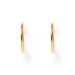 Riley Gold Hoop Earrings - Large