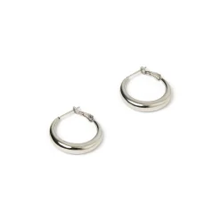 Riley Silver Hoop Earrings - Small