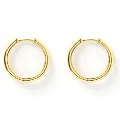 Scarlet Gold Hoop Earrings