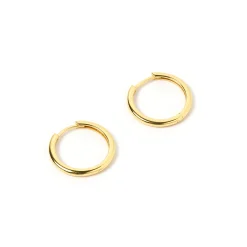 Scarlet Gold Hoop Earrings