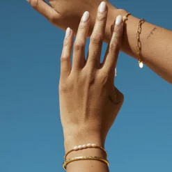 Seline Gold and Pearl Bracelet