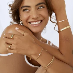 Seline Gold and Pearl Bracelet