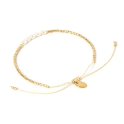 Seline Gold and Pearl Bracelet