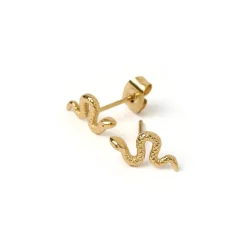 Serpent Gold Studs