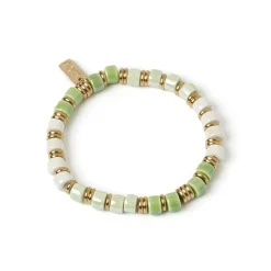Skylar Ceramic and Gold Bracelet - Mint