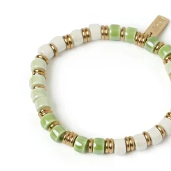 Skylar Ceramic and Gold Bracelet - Mint