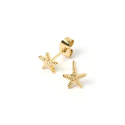 Starfish Gold Studs