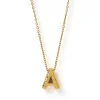 Statement Gold Letter Necklace