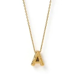 Statement Gold Letter Necklace