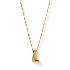 Statement Gold Letter Necklace