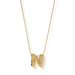 Statement Gold Letter Necklace