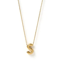 Statement Gold Letter Necklace