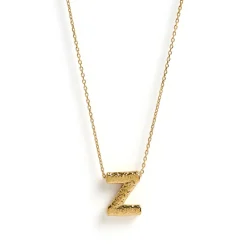 Statement Gold Letter Necklace