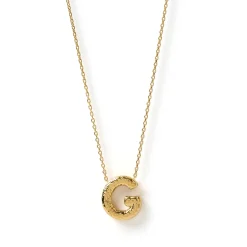 Statement Gold Letter Necklace
