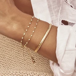 Stevie Gold Cuff Bracelet